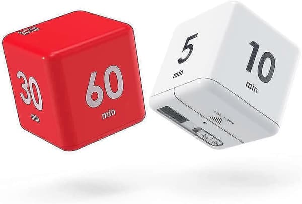 Terningtimer 2 stk. køkkentimer tyngdekraftssensor flip digital timer til tidsstyring nedtællingsindstillinger-Yvan