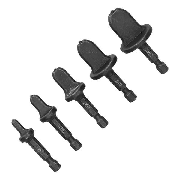 5 stk. Swagging Tool Borebit Metal Hex Skaft Aircondition Rør Flaring Rørudvider Sæt Kit