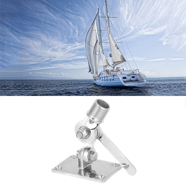 Marine VHF Antennfäste i rostfritt stål, justerbar bas