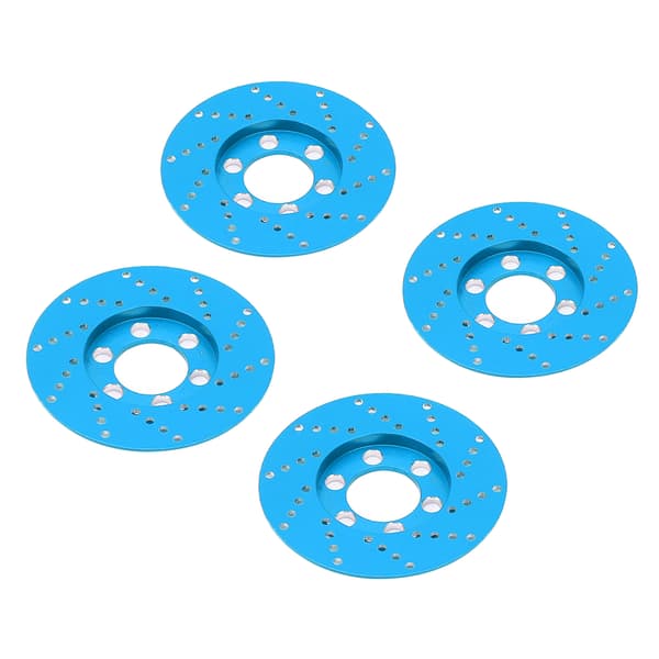 4 stk. Bremsecaliper i aluminiumslegering til 1/10 RC Crawler Car 2.2 tommer hjul blå