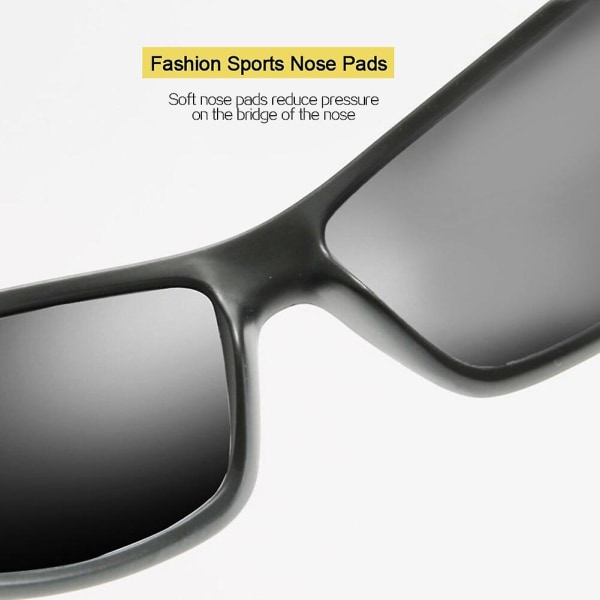 Polariserade solglasögon Män Designer Hd Driving Solglasögon Mode Man Fiske Glasögon Uv400 För Gafas Dirt Bike Moto Bilförare Sand black frame/red film
