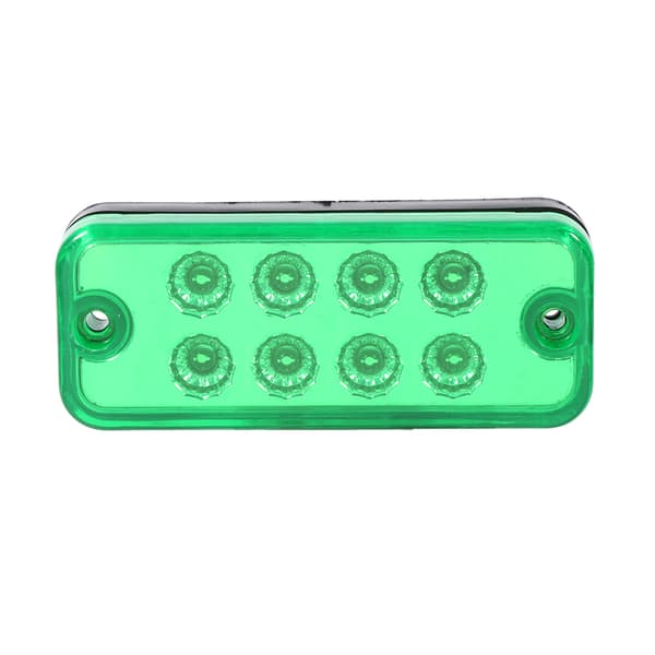 6 stk. 8 LED Side Markeringslys Indikator Lampe Lastbil Trailer Lastbil Grøn