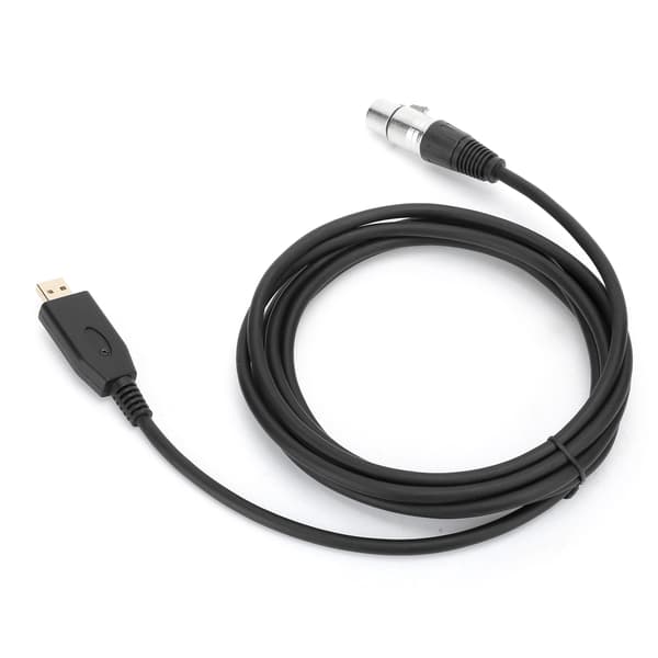 Ammattimainen USB-uros - XLR-naaras mikrofonikaapeli 200cm