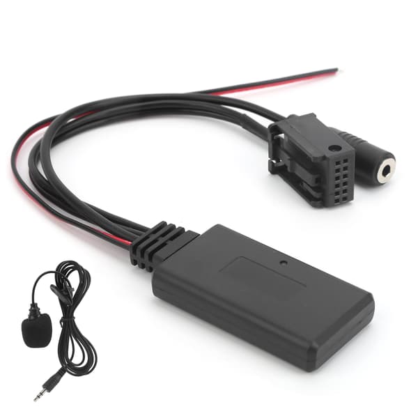 Bluetooth 5.0 AUX Ljudadapter 8Pin Mikrofon Handsfree Kit Passar Ford 5000/6000 CD Stereo