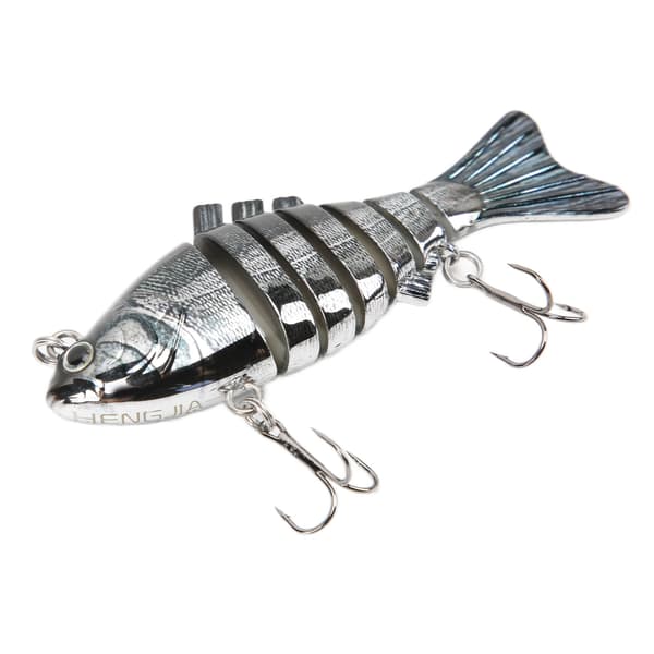 Hållbart Imitationsplast Multi-ledad Swimbaits Långsamt Sjunkande Glidebait Fiske Bete 5