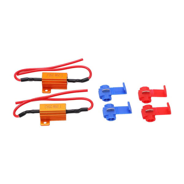2 Sæt 25W 25Ω LED Belastningsmodstand Dekoder Anti-korrosion Holdbar Indikator