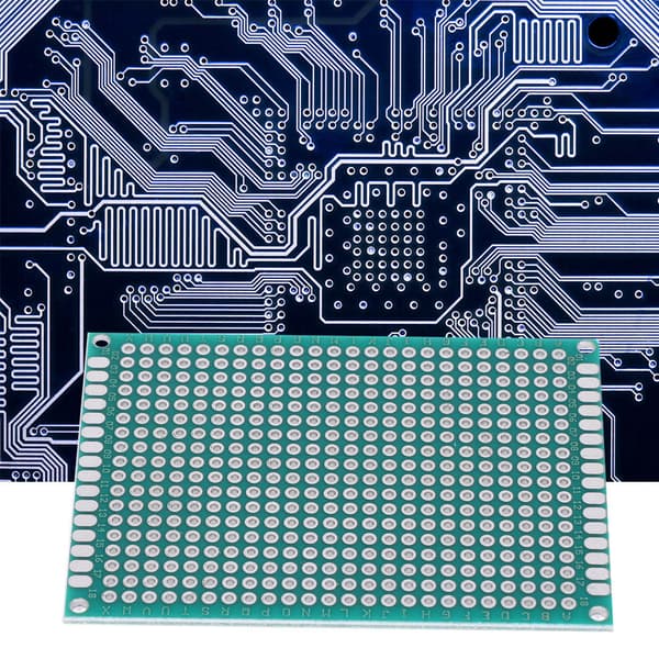 10 st 5x7 cm dubbelsidig förtennad prototyp PCB kopplingsplatta