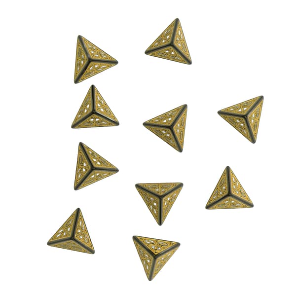 10 st Tärningsset Polyhedral Tärningar Rollspel RPG Spel Akryl DND Brädspel Tillbehör Tärning D4