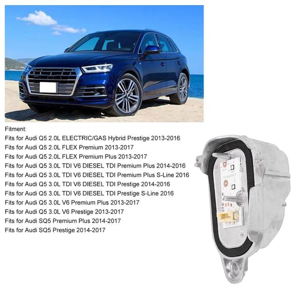 Audi Q5 Venstre Hovedlykt Kontrollmodul 8R0941475B Erstatning Bil