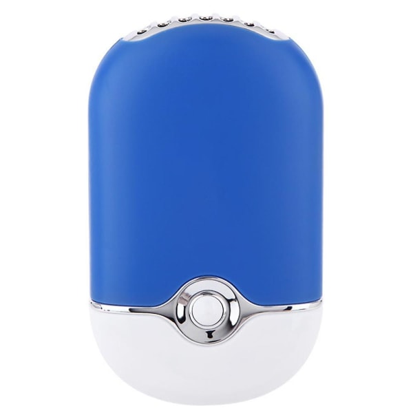 Kannettavat USB minituulettimet Ladattava sähköinen terätön kädessä pidettävä ilmastointi Blue