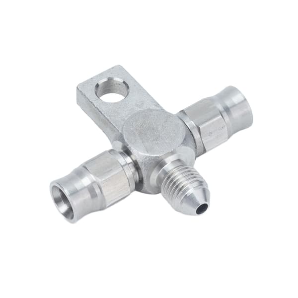 AN3 T-stykke Bremsslange AN3 til Ledningsende Fittings Rustfrit Stål Autodele