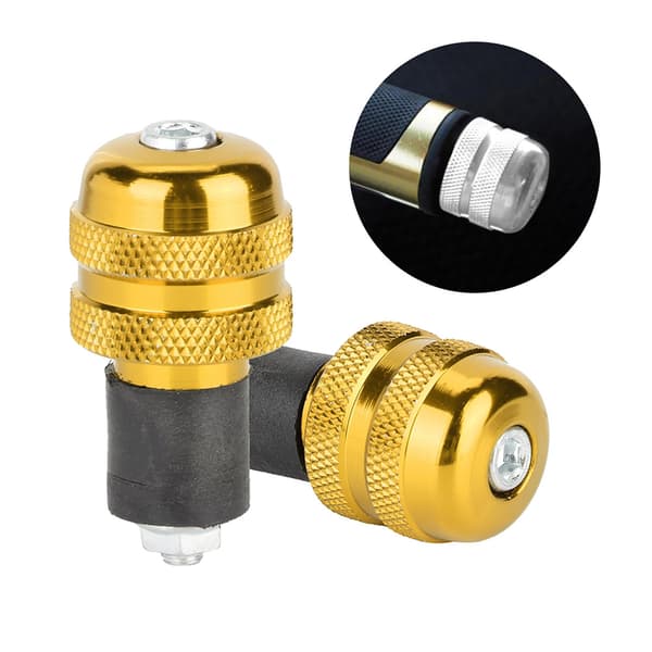 22MM Motorcykelstyrgreb Guld Endetilbehør