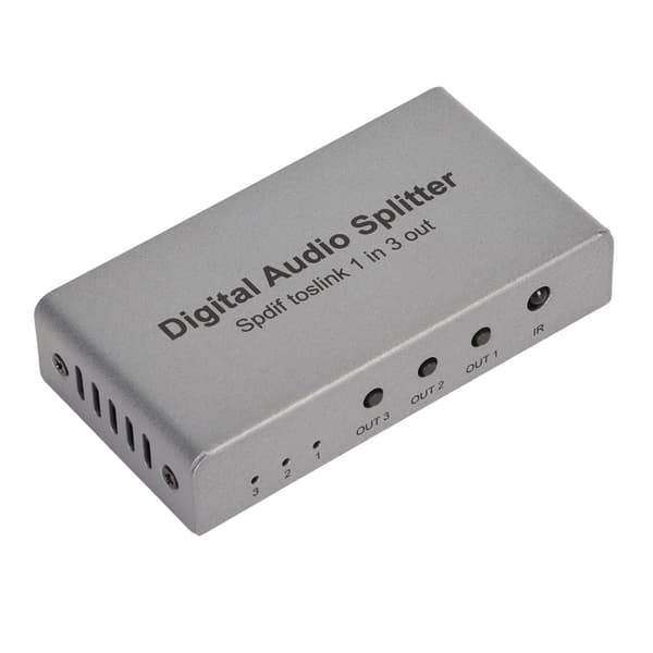 1x3 SPDIF Optisk Splitter LPCM2.0 DTS Dolby AC3 Digital Lyd til Hjemmebiograf DVD CD Afspiller