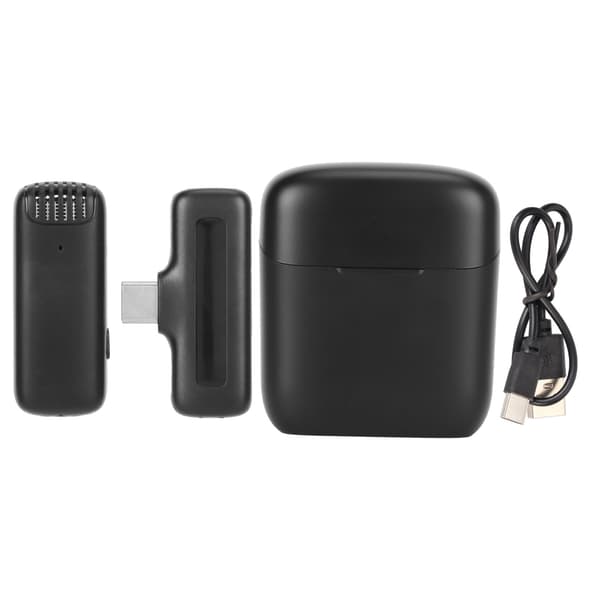 Trådlös Lavalier Slagsmickare Brusreducerande Auto Sync Plug and Play Auto Pairing Trådlös Clip On Mikrofon