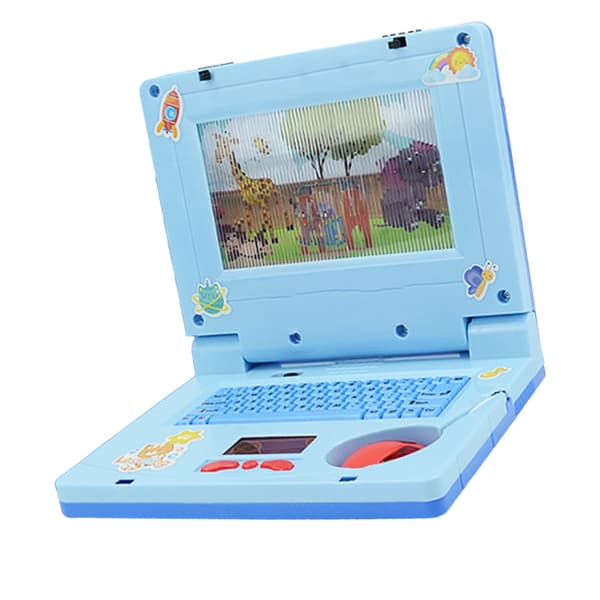 Børns Pædagogisk Lærings Laptop med Lyd Musik Høj Simulation Engelsk Blå Computer til Børn