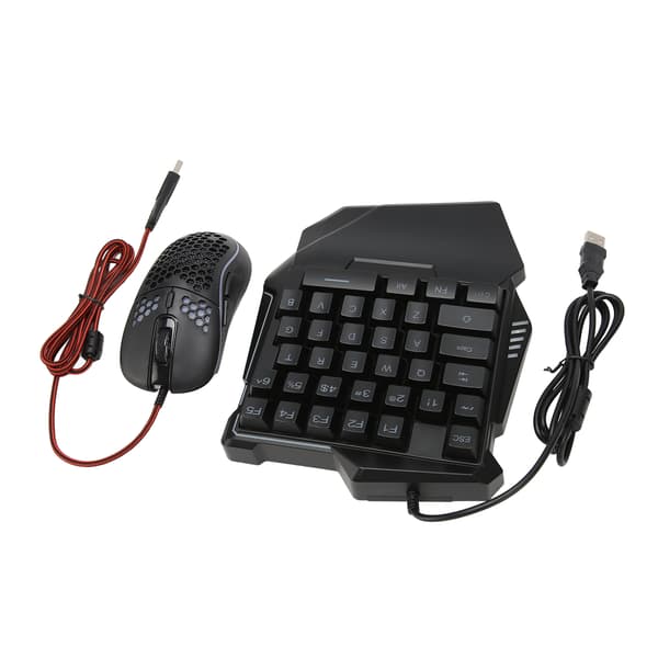 Kablet Trådløs RGB Enhånds Tastatur Mus Adapter Combo til Android Harmony IOS