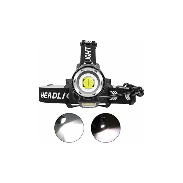 12000 Lumens Rechargeable LED Headlamp, XHP90 Powerful Headlamps High Power Head Torch 4 Modes Zoomable Work Light with