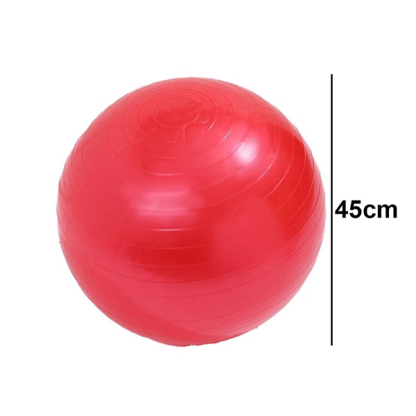 Träningsboll för balans stabilitet Fitness träning Yoga Pilates Hemmakontoret Red 45Cm