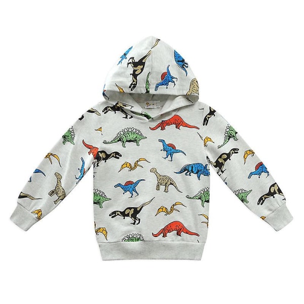 Pojkar Sweatshirts Dinosaur Hoodie Toppar Toddler Hoodie T-shirts Casual Hoodie Långärmad Outdoor Dinosaur 140cm