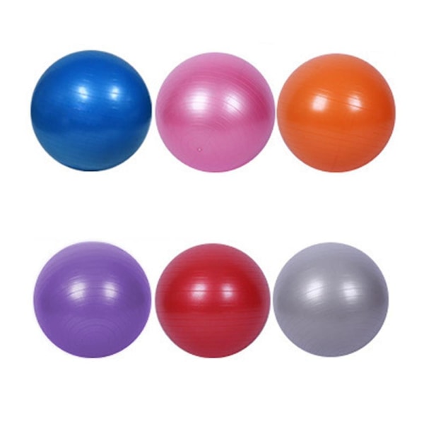6 stk Pilates træningsbold mini yogabold, trænings fitnessbold, balancebold, forbedrer stabiliteten Redpurple Bluepink Orange Grey