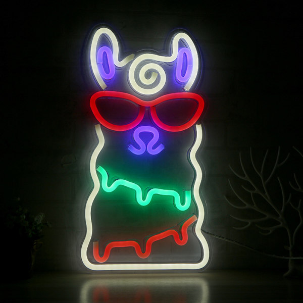 LED-neonvalot, täysi valikoima akryylilaudat, huonekoristelu yövalot (backboard-alpakka-neljä väriä),