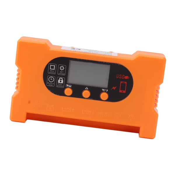 Solarladdningsregulator 100A Dubbel USB Typ C Snabbladdning för 12V 24V Batteri