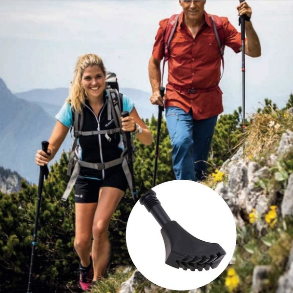 Mizomor 12stk/6 par Nordic Walking stangpuder Gummibeskytter Asfaltpude til trekkingstave Vandring Skridsikkert tilbehør