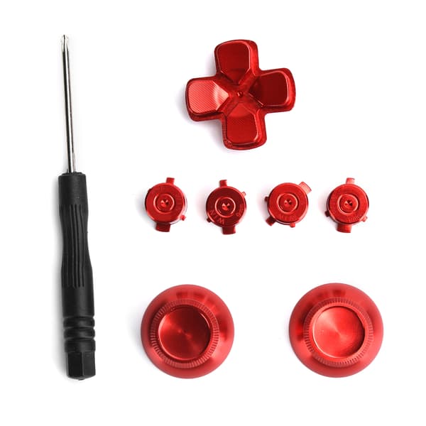 PS4 Kontroller Joystick Erstatning Metallknapp Thumbstick Grip Simulering