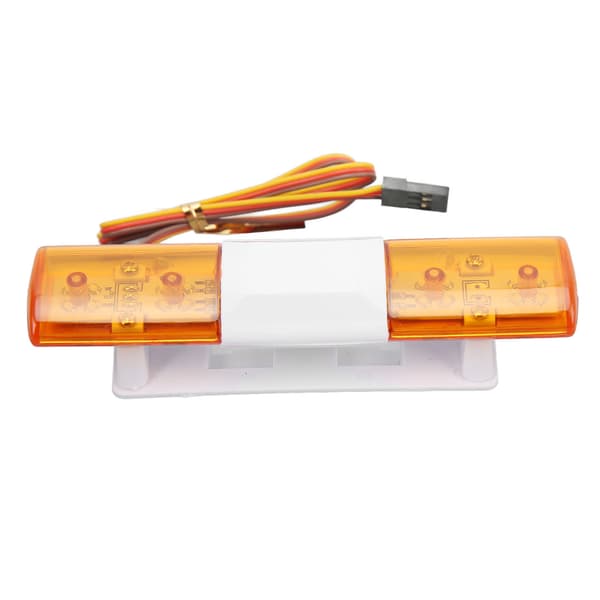 RC LED politilys 4 tilstande Simulation Advarselsblinklampe til 1/8 1/10 RC biler Gul