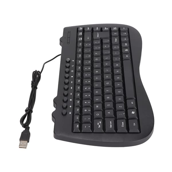 95 Tasters Kablet Mini USB Stasjonær Datamaskin Stille Ultratynn Multimedia Lite Språk Tastatur