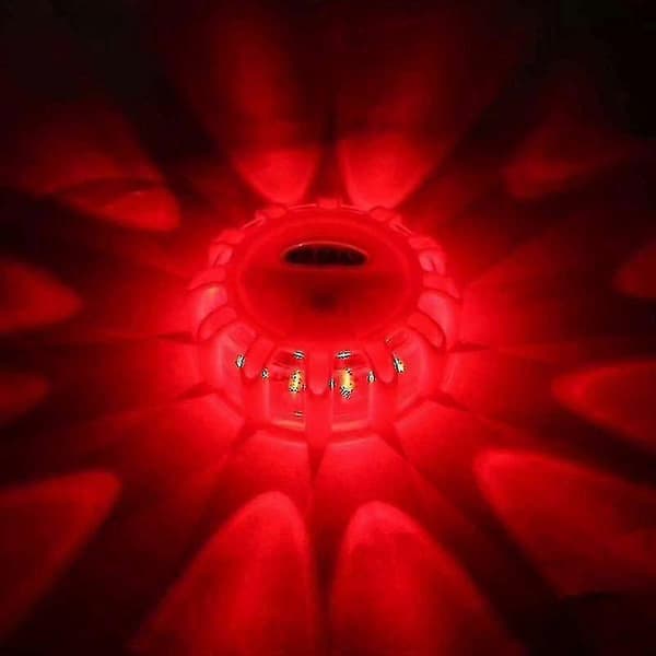 Vejkant Nød-LED Blinkende Advarselsblus Lyskit med Beacon Discs 1Pcs