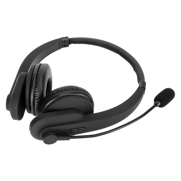 Trådløst Bluetooth 5.2 Headset Støjreducerende Komfortabel Roterbar Mikrofon Kontor Telefon Headset Sort