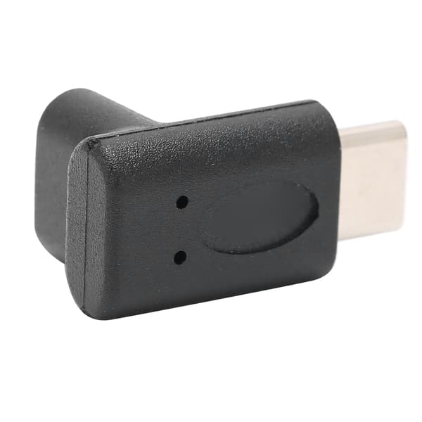 90 Grader Op Ned USB C Han til Hun Adapter Opladning Data Video Overførsel Bærbar Stabil Sort