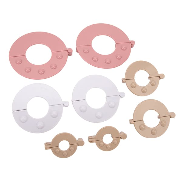 8 st Pompom Maker Kit DIY Ullstickning Hantverk Fluffboll Väv Effektivitetsverktyg
