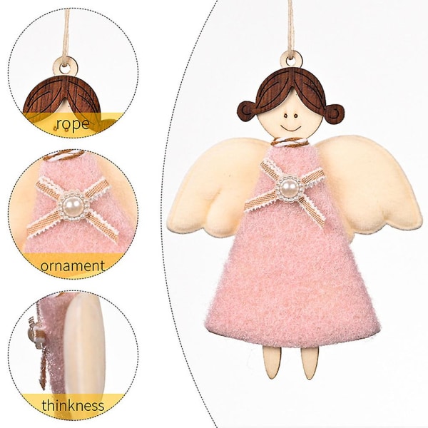 Ängel julgran dekoration, hängande ängel docka prydnader, Holiday Angel hänge gåvor