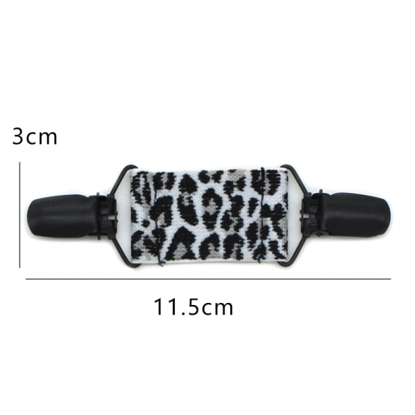 Leopard Sjal Clip Dam Anti-Slip Spænde Elastisk Elastisk Siden A1