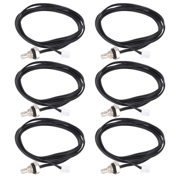 10 stk. NTC Termistor Temperatur Sensor Probe 10K 1M Kabel M8 Gevind Sekskant Hoved