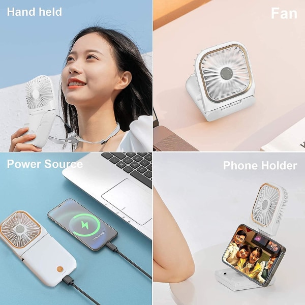 Mini Pocket Fan, håndholdt elektrisk blæser, mini usb bærbar blæser, personlig bærbar R