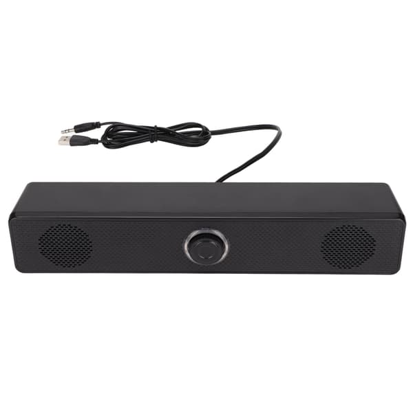 E 350TS USB-driven 3,5 mm ingång Dator Soundbar med volymkontroll för stationär PC Laptop Tablet