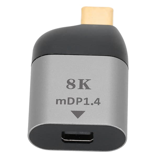 Aluminiumlegering Skal Typ C Hane till Mini DisplayPort Adapterkontakt för Windows Android Mac OS