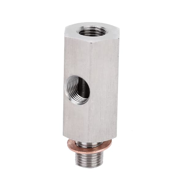 Turboadapter Oljetrykkssensor T-stykke 1/8in NPT Hun M9 Han & Hun