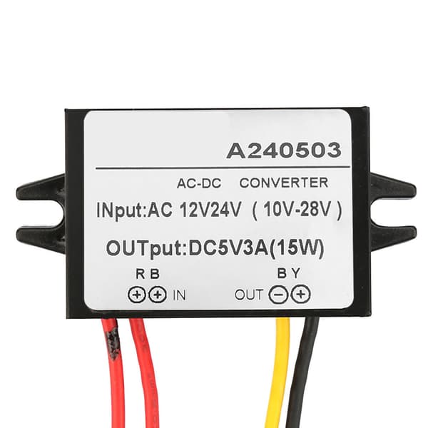 AC DC 12V 24V til 5V Buck Converter Strømforsyningsmodul