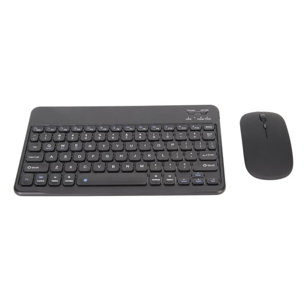 Trådløst Bluetooth Tastatur og Mus Combo Bærbart Matchende Sæt til PC Laptop Sort