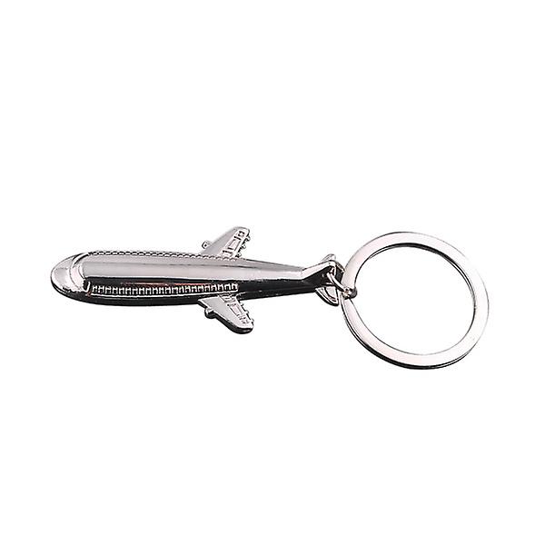 Fly Nøglering Cool Aircraft Charm Metal Pung Taske Dekor Keyfob Nøgleholder Kreativ gave Party Favor