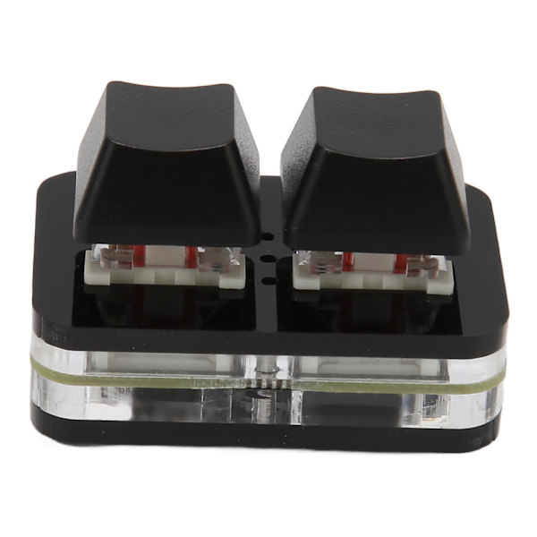 USB 2 Key Mini Keypad Brugerdefineret RGB LED Baggrundslys Makro Programmering Tastatur Kompatibelt med Windows OS X Linux Sort