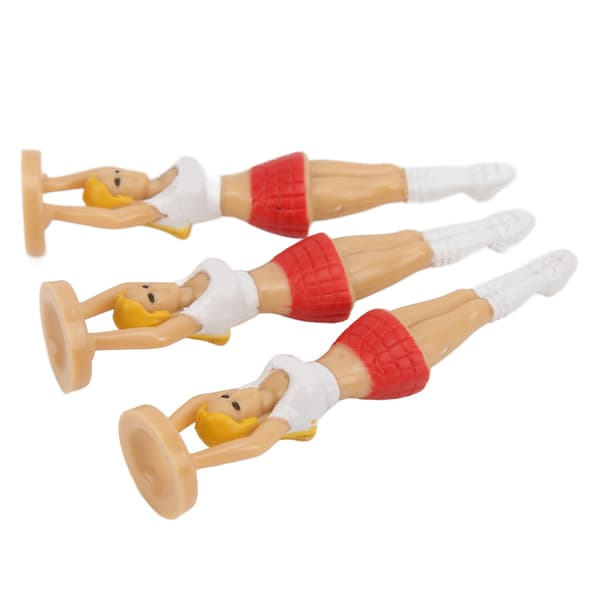 3 stk. Plast Cheerleader Golf Tee Holder til Piger Driver Course Træning