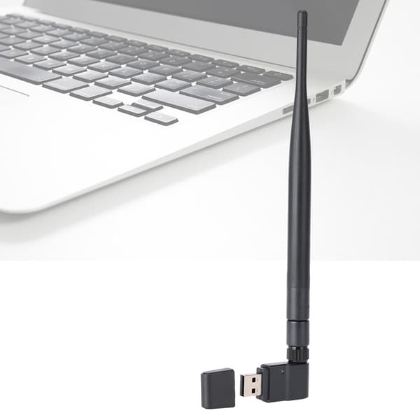 150M USB WiFi trådløs netværksadapter til stationær bærbar computer med højforstærkningsantenne