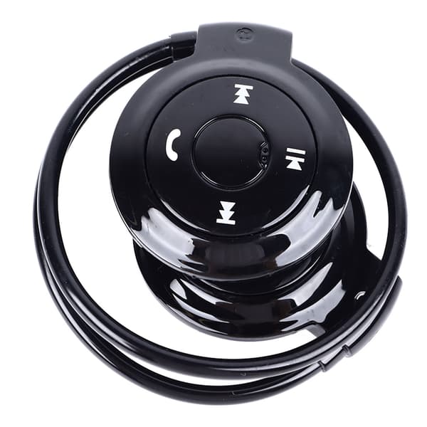 Bluetooth Hovedtelefon Trådløs Foldbar Wrap Around Head HiFi Lyd Sports Løbe Headset Sort
