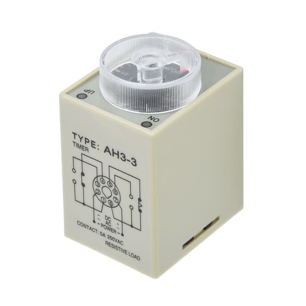 Tidsrelæ 30S 8 Pin Timer 35mm Din Skinne Industrielt Automationssystem DC24V