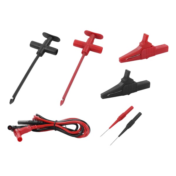 Testprober Ledninger Messing PVC PA Multimeter Testledningssæt 30VAC‑60VDC Maksimalt 19A